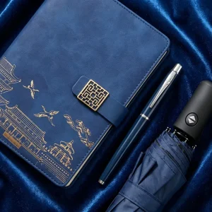 National style Notebook Umbrella Gift Set Customizable Logo Sleek High Quality Corporate Gifts Souvenirs Party Favors Dowling