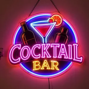 Neon Beer Sign with Acrylic for Man Cave Bar Wall Art Customizable Red Blue LED Lighting for Bedroom Restaurant Decoration