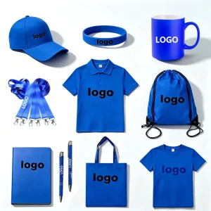 New Arrival Custom Logo Promotional Gift Set Blue Corporate Giveaway Kit Polo T shirt Mug Bag Business Gifts