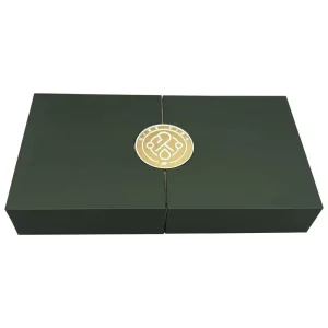 New Creative Custom Logo Design Paper Box with Double Lid Label Seal Special Gift Box