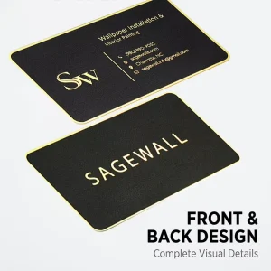 New Design Business Card Custom Printing Metal Card Personalized Customizable Text Logo & Contact Info Luxury Business Card