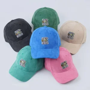 New Design Custom Suede Fabric Embroidery a Frame Cap Men and Women Adults 6 Panel Structured Baseball Caps Manufacturer