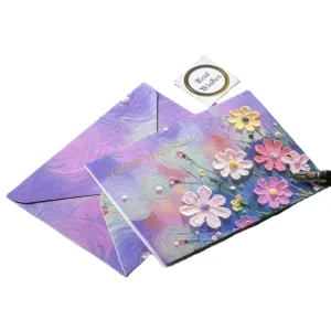 New Design Full Color Printed Custom Design Greeting Card Thank You Card