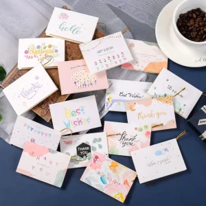 New Design Full Color Printed Custom Design Greeting Card Thank You Card