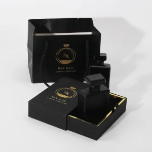 New Design Glass Bottle Cosmetic Packaging Empty Spray Bottle 30ml Perfume Box