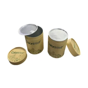 New Design Paper Tube Can Round Luxury Supplement Bottle Packaging