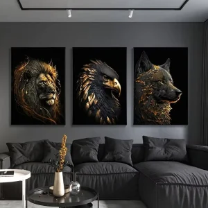 New Designs Fashion Aesthetics Animal Art Print Creative Pictures Poster Wall Art Crystal Porcelain Decoration