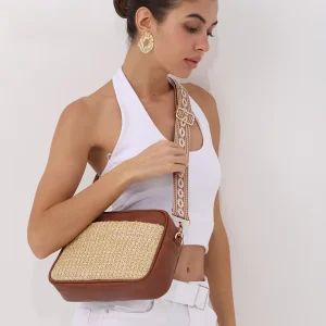 New Fashion Women’s Bag High Quality Straw Small Square Bag Trend Personality Shoulder Crossbody Bag Designer Luxury Handbags