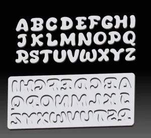 New Font Alphabet Number Silicone Mold Sugar Craft Fondant Tools Cake Decorating Mould Baking Tool Diy Kitchen