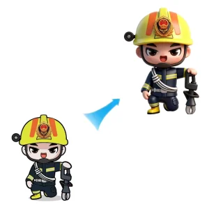 New OEM Custom 3D Cartoon Movie Characters Cute Soft PVC Vinyl Toys Figure with Q Version and Gift Box Unisex