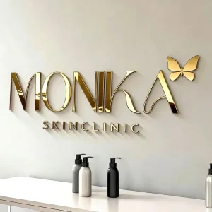 New Products Acrylic 3D Logo Letter Signage Business Name sign Logo Letters Custom 3D Acrylic Sign Salon Spa for Offices Stores