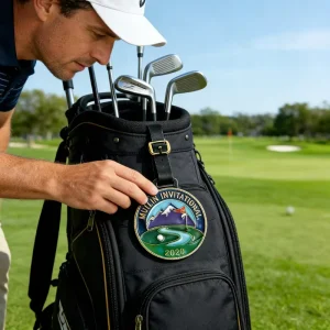 New Products UV Printing Customized Logo Multi Function Laser-Engraved Logo Golf Bag Tag