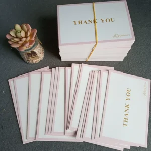 New Style Custom Design Personalized Thank You Card Greeting Card