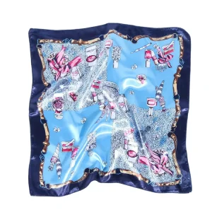 New Year Promotional Business Gifts Silk Merchandising Items Leopard Solid Polka Dot Plaid Checkered Striped Printed