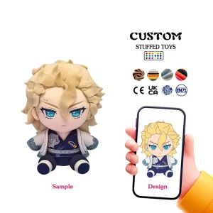 Newest Custom Plush Doll With Personal Designs Custom Size With Various Suit For Artist Fans Plushie Custom Quick Sample Service
