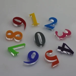 Non Illuminated Custom Store Sign Solid Transparent Acrylic Mini Letter Painting Face Factory Price for Business