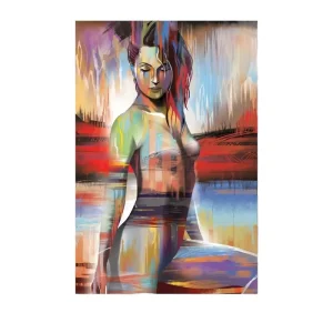 Nude Game Abstract Wall Art UV Printing Canvas Poster for Living Room