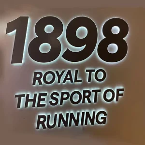 ODM Manufacturer Custom 3D LED Backlit Logo Sign PVC Material for Indoor/Outdoor Decoration and Office Use