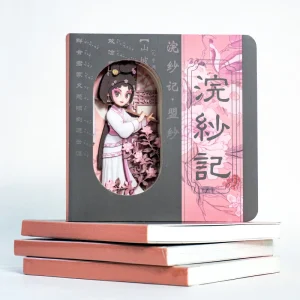 ODM Personalized Cartoon Anime Notebook Student Diary with Chinese Beauty Xi Shi 3D Sculpture