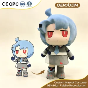 OEM Custom Anime IP Mascot Costume Cartoon Character Plush Cosplay Suit For Convention Show Brand Event