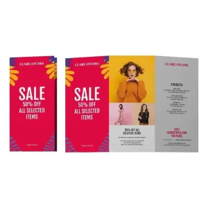 OEM Custom Catalog Flyers Printing Service Tri Fold Flyer Folding Leaflet Brochure Booklet Poster Design Printing