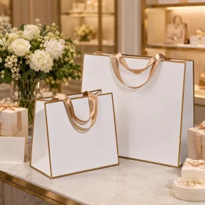 OEM Custom Dimension Logo and Graphic Design Service for Brand Promotion and Custom Paper Bag Packaging Design