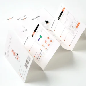 OEM Custom Logo Offset Printed A3 A4 A5 Folded Leaflet Cardboard Brochure Coated Paper