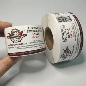 OEM Custom Logo PP Adhesive Stickers Roll Waterproof Eco-Friendly Vinyl Labels for Product Packaging