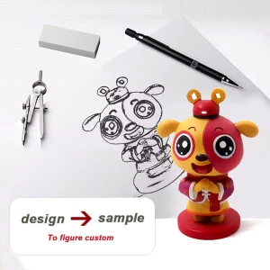 OEM Custom PVC Lined Keychain 3D Silicone Cartoon Dolls Anime Theme Mascot Design Factory