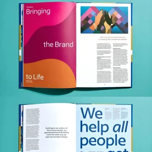 OEM Custom Size Softcover Book Full Color Fashion Magazine Offset Printing