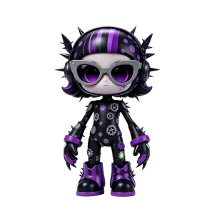 OEM Custom Steampunk Spiky Character Articulated Action Figure With Custom Packaging China Original Factory Custom Service