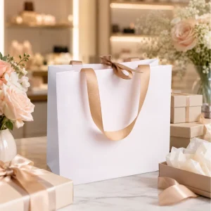 OEM Customizable Dimension Logo Design Service for Paper Bag Packaging Brand Identity and Retail Display Needs