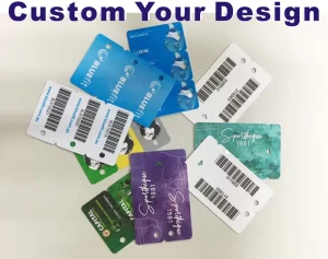 OEM Customized Logo Good Quality Pvc Offset Printing Die Cut Plastic 3 Up Keytag Combo Card For Business