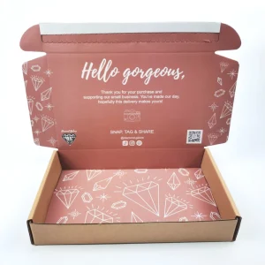 OEM Customized Logo Printing Corrugated Folding Luxury Kraft Paper Cosmetic Packaging Boxes Cardboard Shipping Mailing Boxes