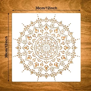OEM Eco friendly Plastic Custom Shape Art Painting Template Student Stencil Square Christmas Drawing Stencils