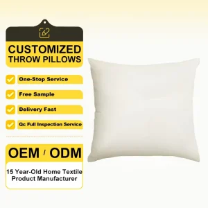 OEM Fast Delivery Digital Print Custom Throw Pillow Printed Decorative Any Design Text Photos Pillow for Living Room