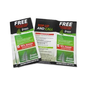 OEM Flyers Printing Service Tri Fold Flyer Printing Folding Insert Leaflet Brochure and Postcard for Products