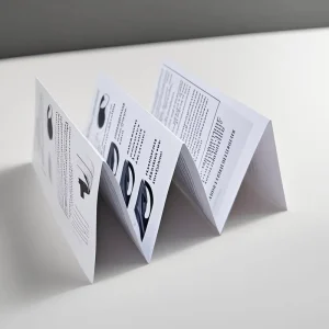 OEM Folded Instruction Booklet Printing Multi-fold Paper User Manual for Gift, Tool, Medicine & Electronic Products