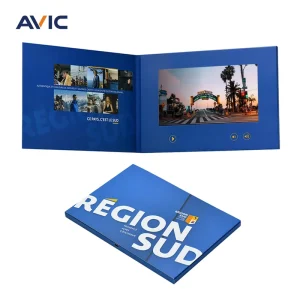 OEM Manufacturer Custom Printed Video Greeting Card Video Mailer Video Brochure Booklet for Wedding Invitation Gift
