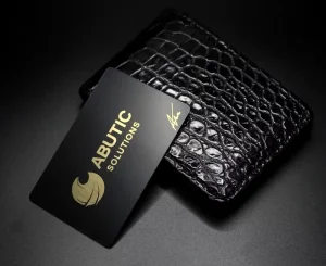 OEM ODM Custom Gold Stainless Steel NFC Smart Business Card Digital Contactless Metal Networking Name Card Laser Engraved QR