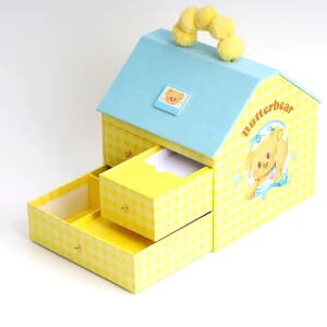 OEM ODM Customizable Eco Friendly Rigid Paper Box House Shape With Matte Lamination Furry Handle For Beauty & Lifestyle Products