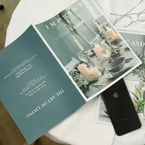 OEM ODM Customized Full-Color Krafte Paper Brochure Fashion Book Magazine Catalog Printing A4 Size