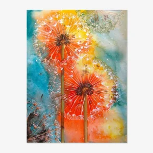 OEM ODM Modern Fashion Abstract Dandelion Flower Canvas Art Mosaic Diamond Painting DIY Cross Stitch Kit Modern Diamond