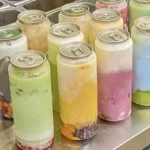 OEM PET Plastic Cans Bottles Custom Logo High Quality Transparent Soda Energy Drinks Containers Pull Ring Seals Silk Screen
