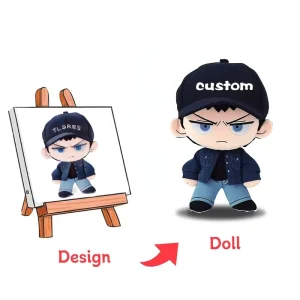OEM PP Cotton Filled Plush Toys Custom Cartoon & Anime Character Prototypes Plush Dolls (11 30cm)