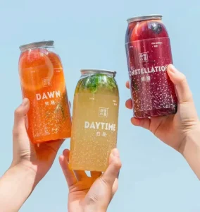 OEM Plastic Cans With Logo Transparent PET Plastic Can Soda Drinking Bottle With Easy Open Lid