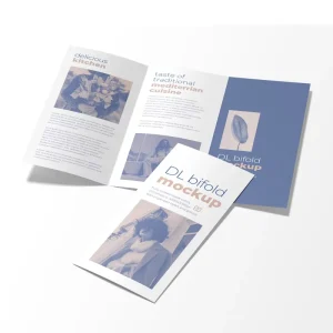 OEM Printing Service A1 A2 A3 A4 A5 A6 Customized Folding Manual Pamphlets 2 3 4 Fold Flyer Trifold Brochure for Business