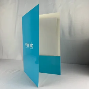 OEM Printing Service A2 A3 A4 A5 A6 Customized Bule White Cardboard Presentation Folder Custom Folder with logo with Pocket