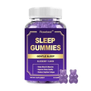 OEM Private Label Vegan Sugar Free Melatonin-Free Sleep Gummy Relaxation Support Supplement with Magnesium and GABA & L-Theanine