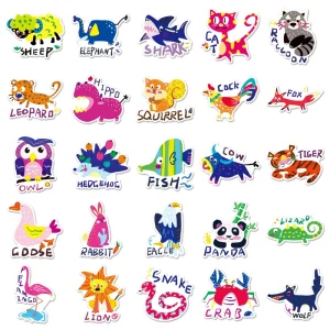 OEM Service Low MOQ Custom Die Cut Custom Size Holographic Animal Stickers for Beauty Product Packaging Event Party Favors